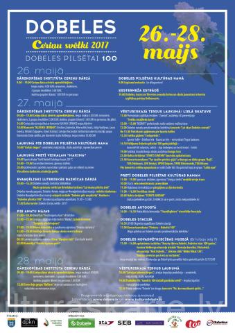 Dobeles Ceriņu svētku 2017 programma